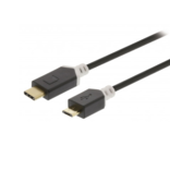 MicroUSB vidlice - USB-C vidlice 1m kabel USB2.0