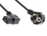 Kabel síťový 230V 5m k TV/PC úhlový